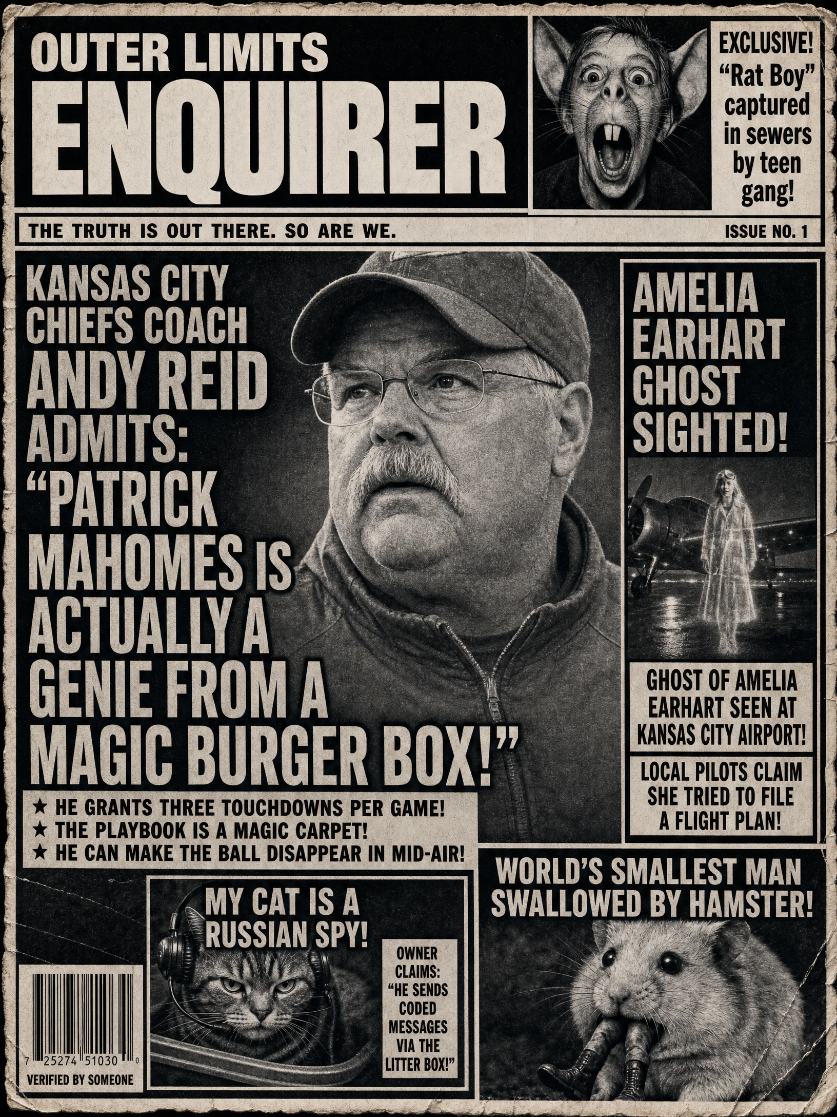 Outer Limits Enquirer — Chiefs edition front page